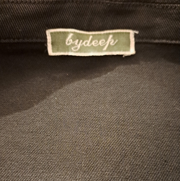 By deep Los Angeles Stylish Black Jean Jacket. Size Small - Picture 10 of 14